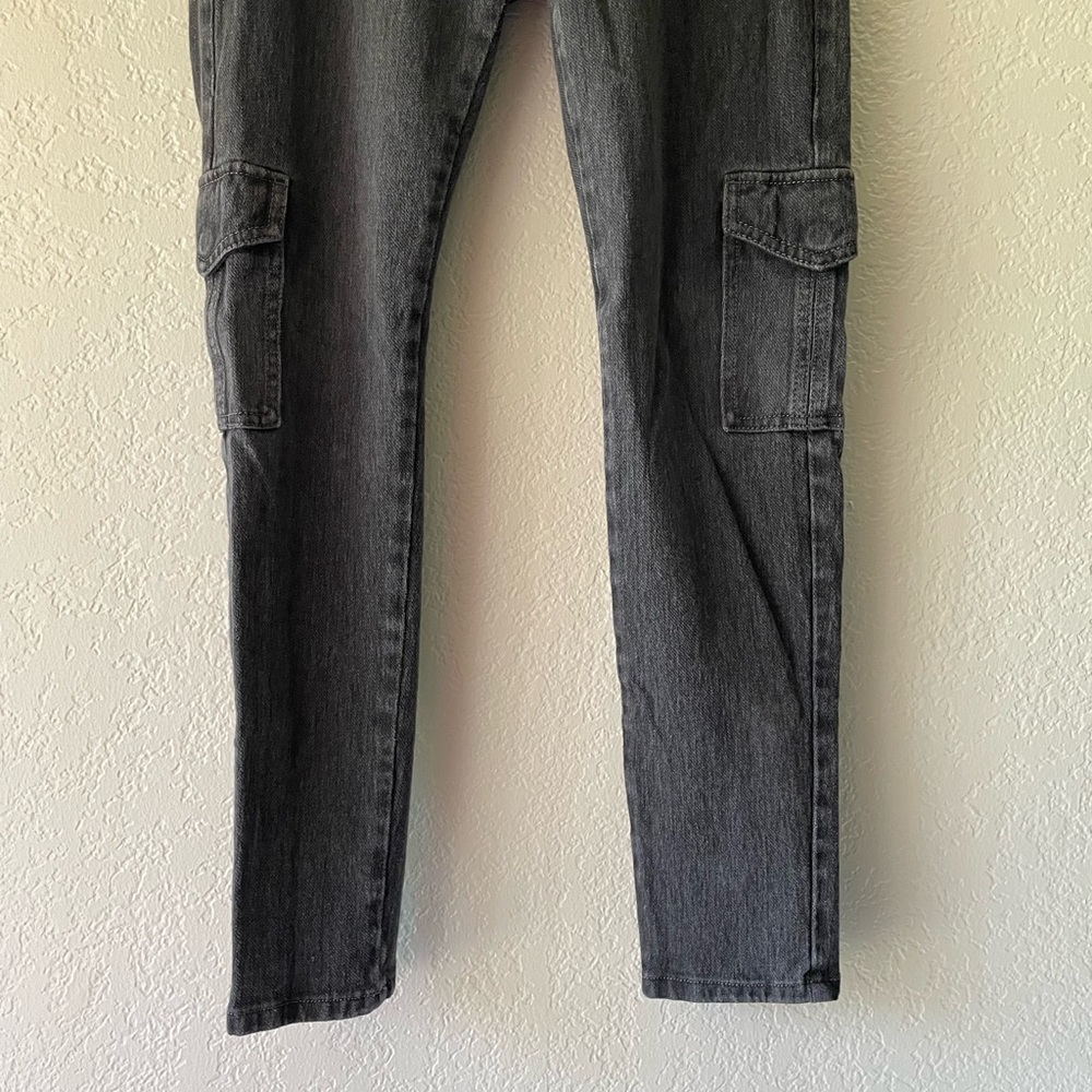 CAbi Jeans Gray Pull On Jeggings Denim Cargo Skinny Jeans - Picture 6 of 13